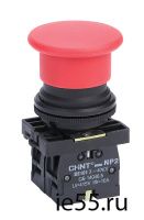 Кнопка управления NP2-BA61 без подсветки синяя 1НО IP40 (CHINT)