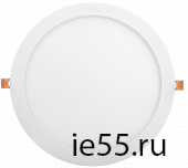 Светильник ДВО 1610 белый, круг LED 24Вт 6500 IP20 IEK