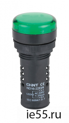Индикатор ND16-22DS/4 красный АС110В (CHINT)